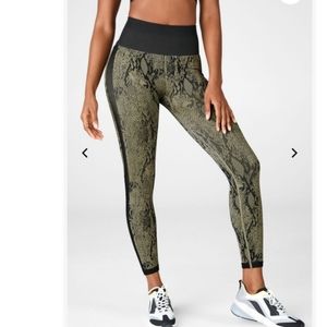 Fabletics snakeskin leggings xs